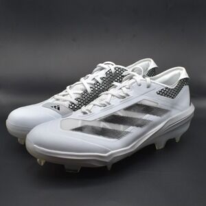 Adidas Adizero Impact TPU Baseball Cleats Mens Size 13 White Black IH4730 NWT